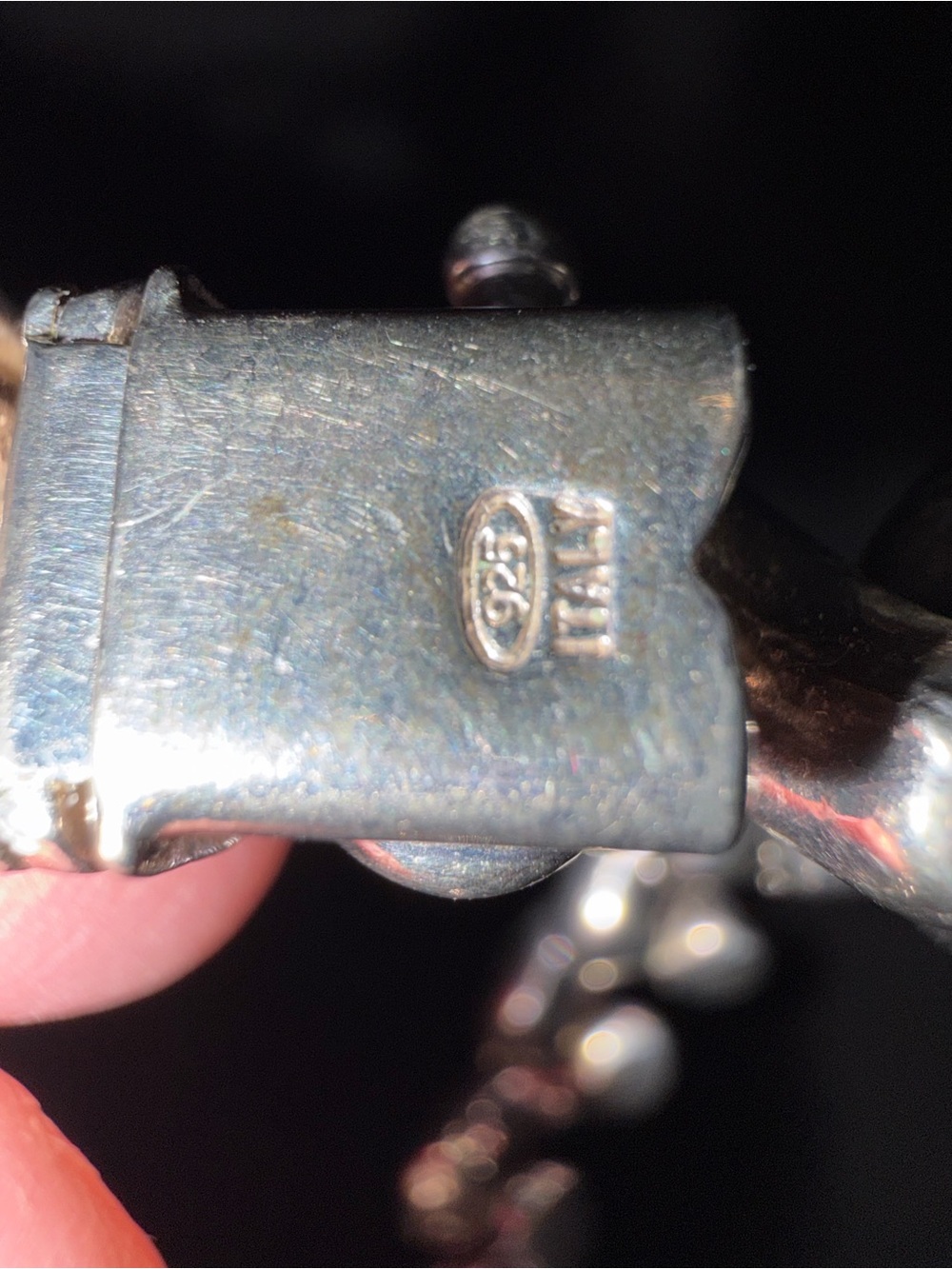 Sterling Silver 925 Chunky Link Bracelet -Made in Italy - Picture 3 of 4